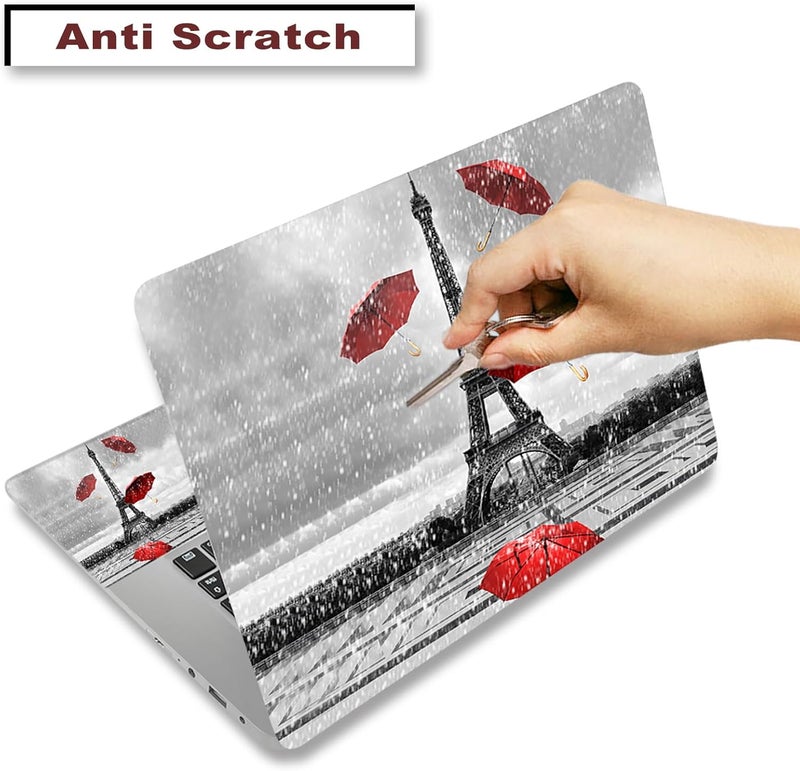 ARTSO 12 13 14 15 15.4 15.6 Inches Laptop Skin Sticker Decal Universal Netbook Skin Sticker Reusable Soft Notebook Art Protector Cover Decal, Paris Tower - Image 2